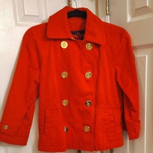 Lauren Ralph Lauren Red Jacket with Navy Accents